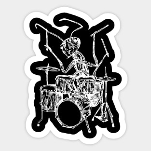 SEEMBO Ant Playing Drums Drummer Musician Drumming Fun Band Sticker